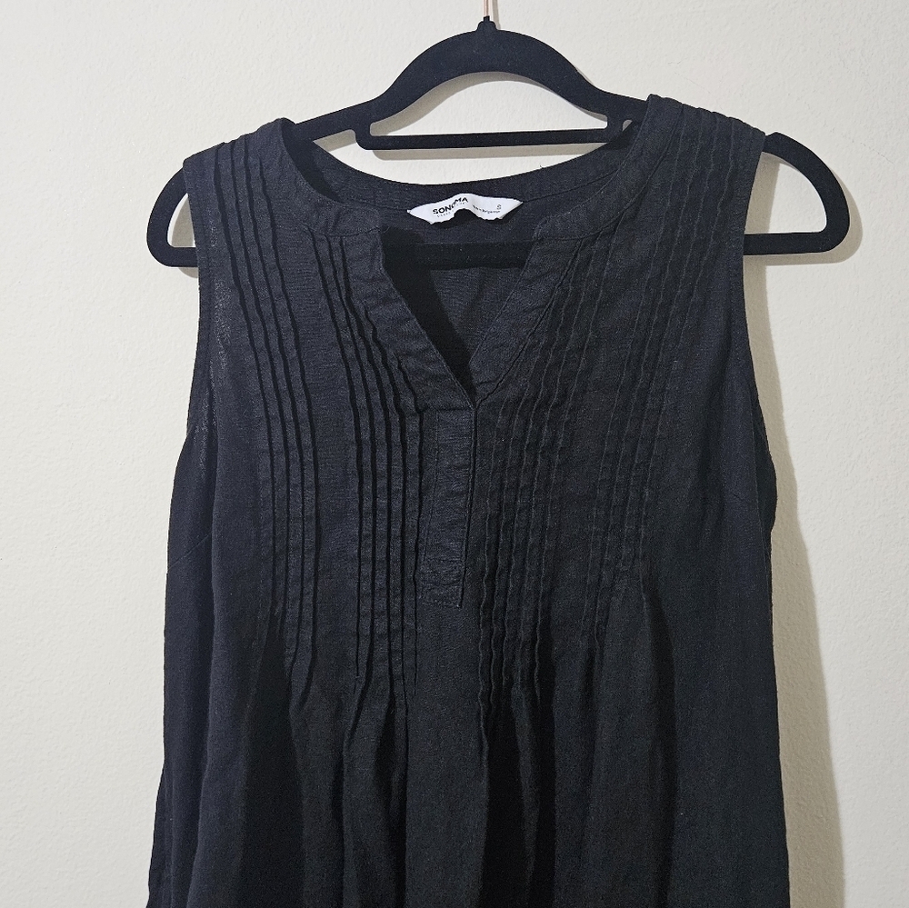 Sonoma Pintuck Splitneck Dress - Picture 6 of 6